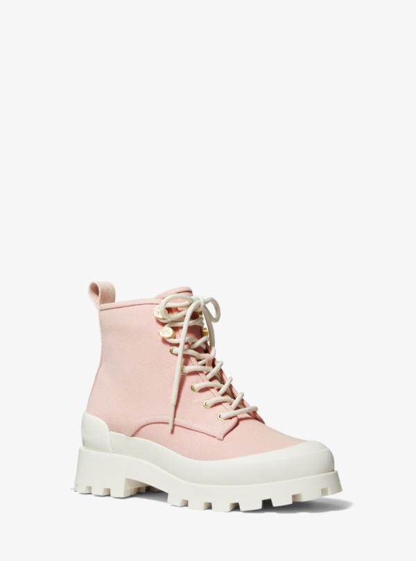 Damske Bojové topánky Michael Kors Payton Cotton Canvas Ruzove - Topanky Michael Kors Akcia | NPUCR-1027